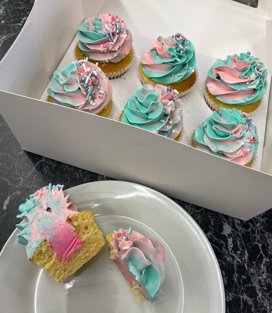 Gender Reveal Cupcakes